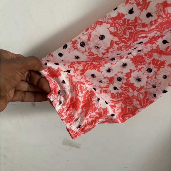 Cece Mini Dress Fairycore Peasant Style Floral Long Sleeve Boho Cottagecore boho - Picture 5 of 7